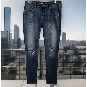 VIGOSS Jagger Skinny Distressed Women's Jeans, Size 28, Medium Wash Blue